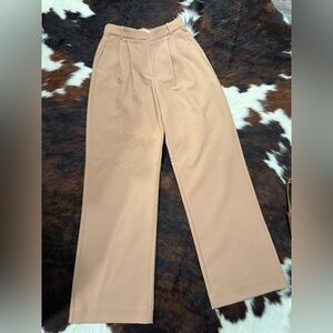 Abercrombie & Fitch Tailored Wide-Leg Women’s Pants in Camel